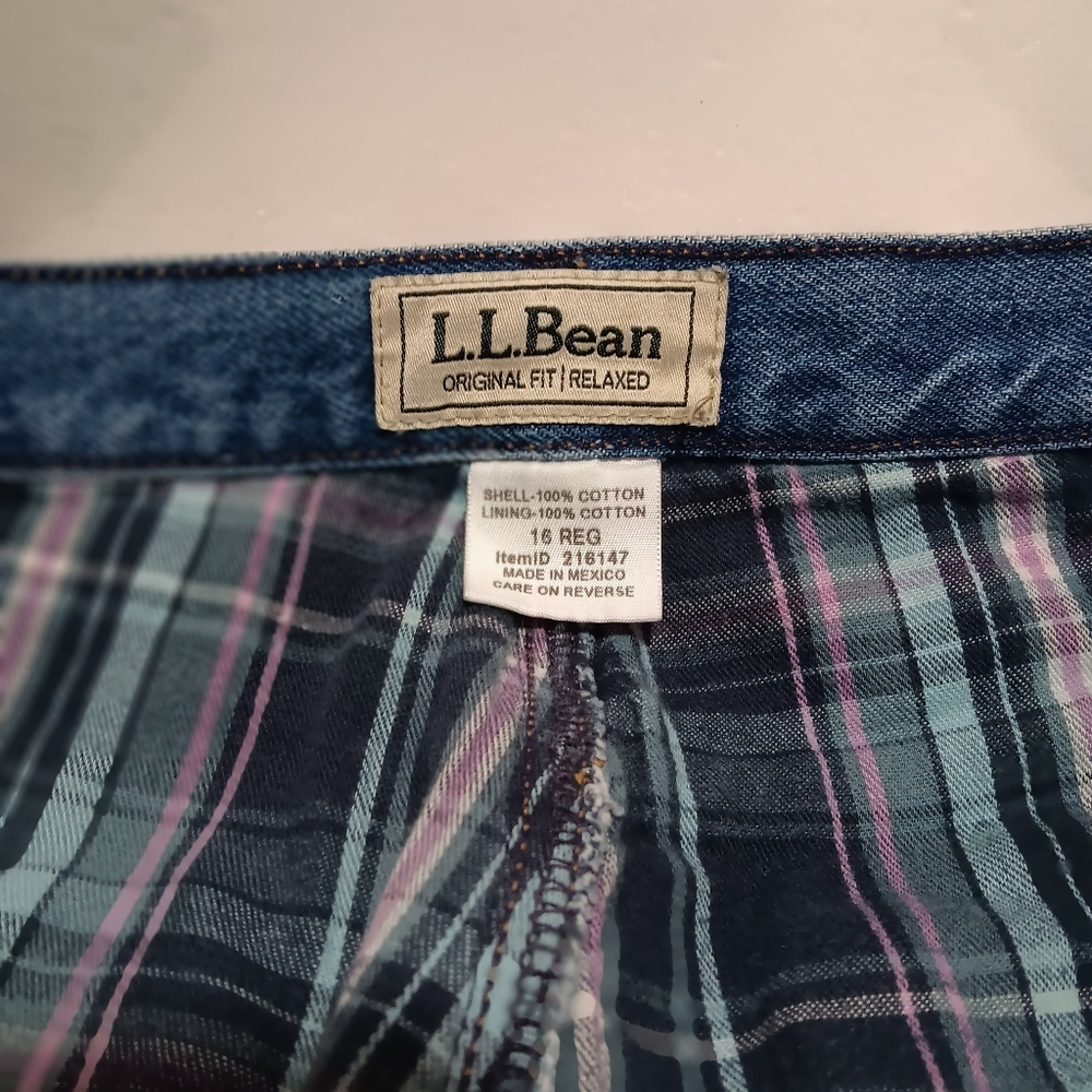 L.L. Bean Plaid Relaxed Fit Pants